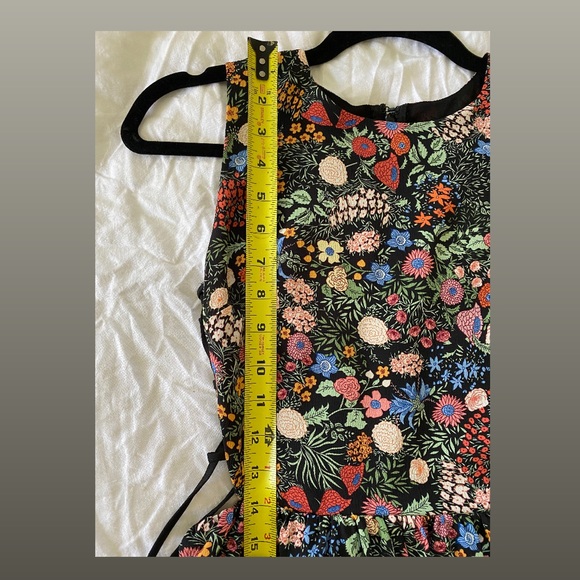 NWOT Topshop Petite 0 XS Dress sides have drawstring openings Anthroplogie - Picture 6 of 10